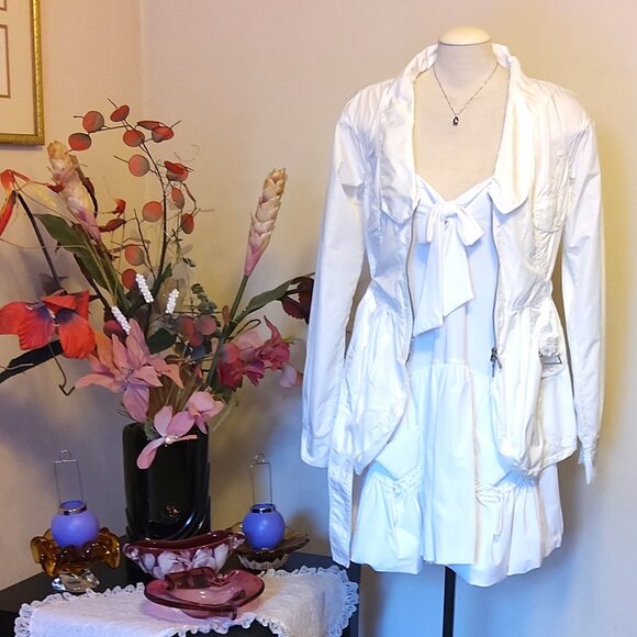 NWT MC PLANET Women's High Quality Casual White Jacket Lightweight Size 6 S - Picture 5 of 8